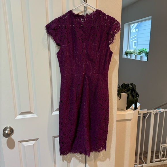 Maroon Lace Dress - Picture 2 of 2